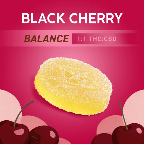 kynd Black Cherry 1:1 THC:CBD Soft Chews
