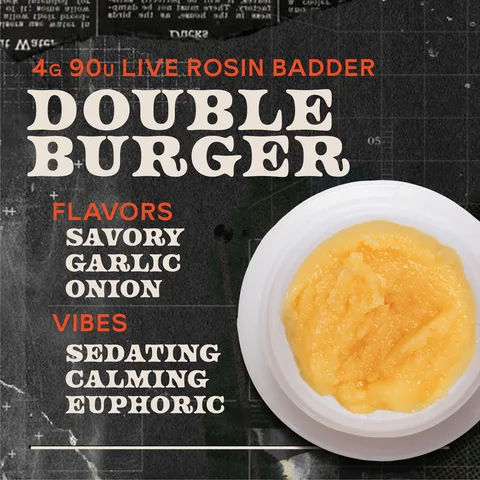 Double Burger Badder Live Rosin Concentrate