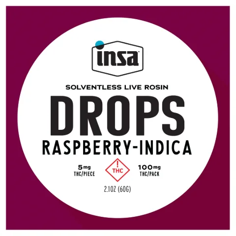 Solventless Live Rosin Drops/Chew - Raspberry