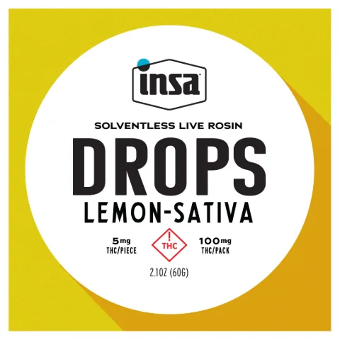 Solventless Live Rosin Drops/Chew - Lemon