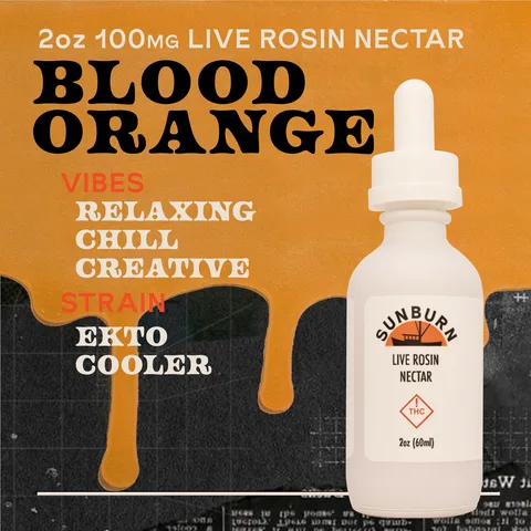 Blood Orange Ekto Cooler - Nectar Tincture, as Sunburn's menu shows it