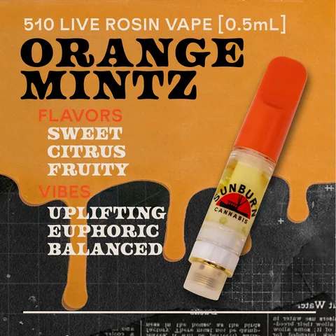 Orange Mintz - Live Rosin Cartridge
