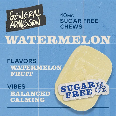 Watermelon THC Sugar-free - Distillate Chews