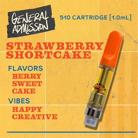 Strawberry Shortcake - Distillate Vape Carts