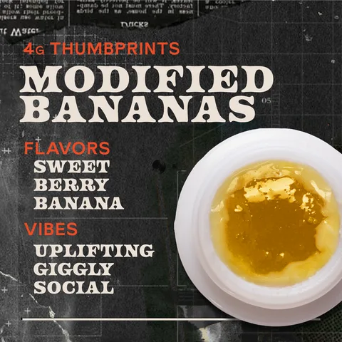 Modified Bananas Live Rosin - Thumbprints Concentrate