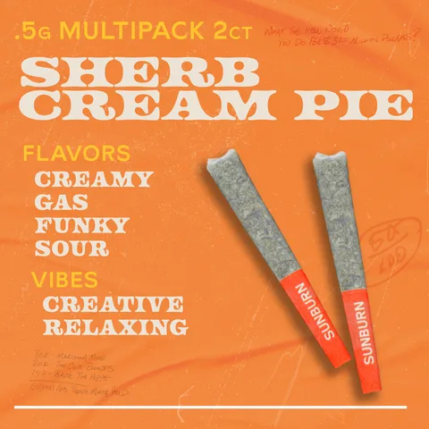 Sherb Cream Pie - Pre Rolls