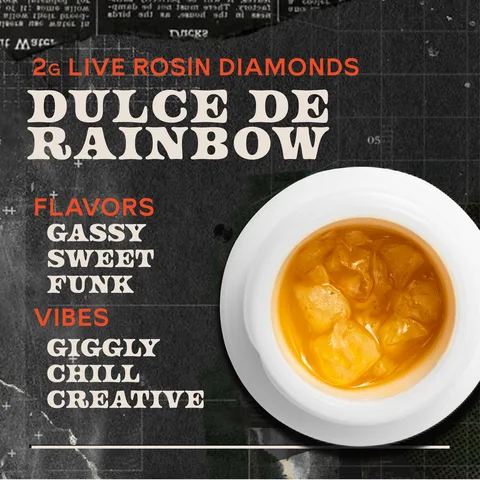 Dulce De Rainbow Live Rosin Diamonds
