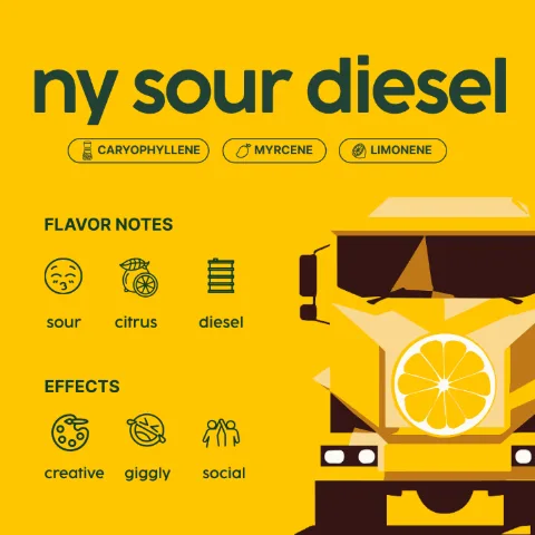 NY Sour Diesel: HTE Vape Cartridge