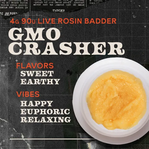 GMO Crasher Badder Live Rosin Concentrate
