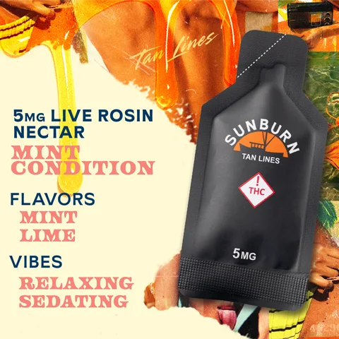 Mint Condition - Tan Lines Nectar Pouch, as Sunburn's menu shows it