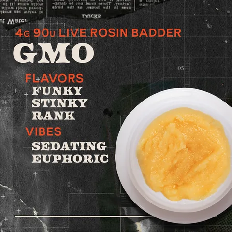 GMO Badder Live Rosin Concentrate