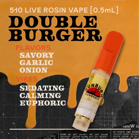 Double Burger - Live Rosin Cartridge