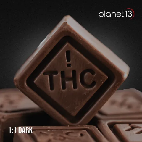 Ratio 1:1 Dark Chocolate 10pcs - THC: CBD
