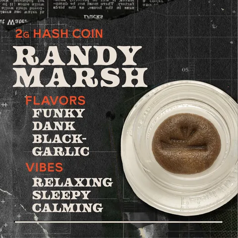 Randy Marsh - Hash Coins Concentrate, as Sunburn's menu shows it