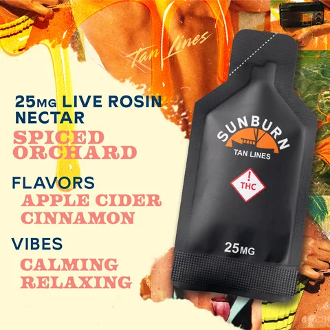 Spiced Orchard - Tan Lines Nectar Pouch, as Sunburn's menu shows it