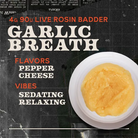 Garlic Breath Badder Live Rosin Concentrate