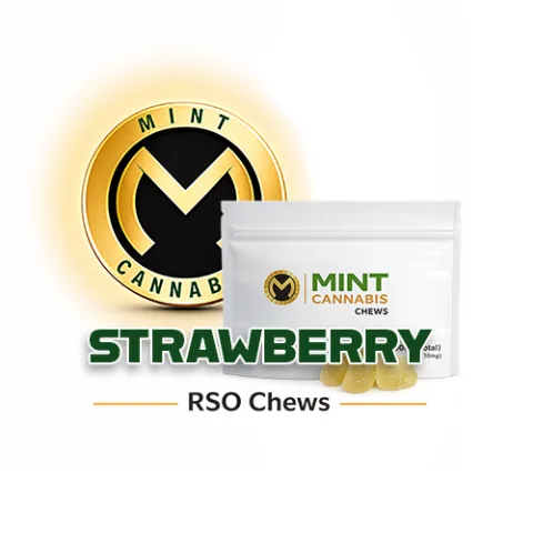 Mint Premium - RSO Chews - Strawberry