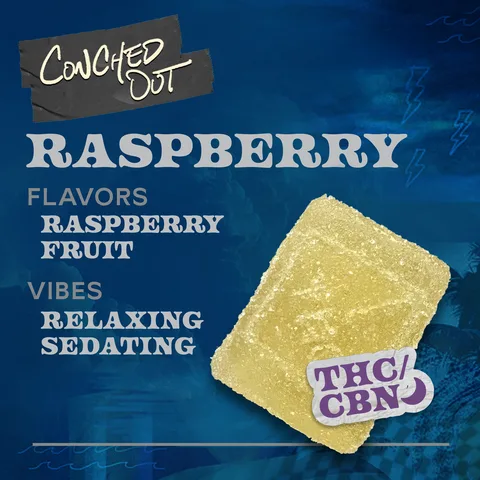 Raspberry THC:CBN - THC:CBN Chews, as Sunburn's menu shows it