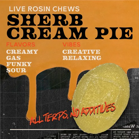 Sherb Cream Pie - Live Rosin Chews