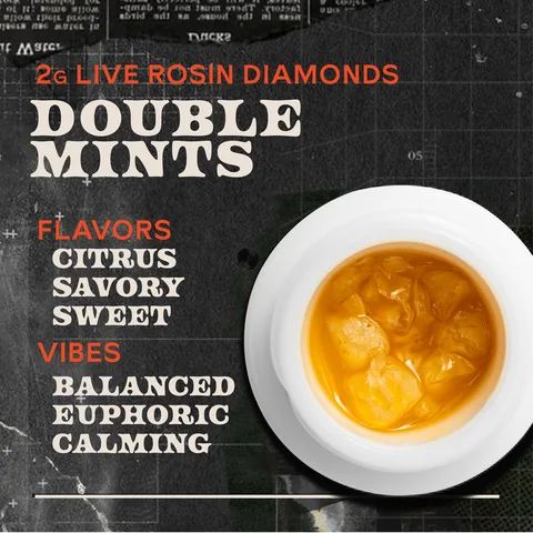 Double Mints Live Rosin Diamonds