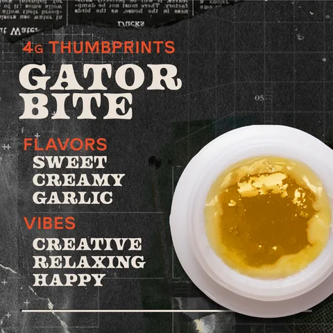 Gator Bite Live Rosin - Thumbprints Concentrate