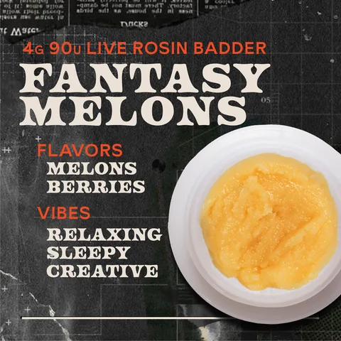 Fantasy Melons Badder Live Rosin Concentrate