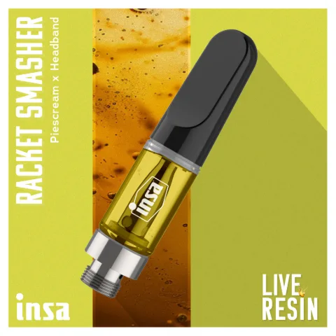 Live Resin Cartridge - Racket Smasher, as Insa's menu shows it