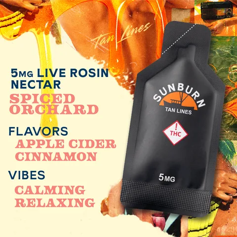 Spiced Orchard - Tan Lines Nectar Pouch, as Sunburn's menu shows it