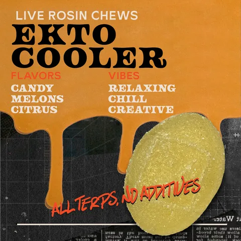 Ekto Cooler - Live Rosin Chews, as Sunburn's menu shows it