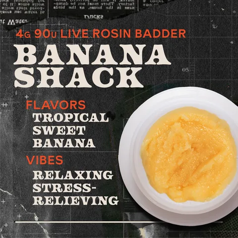 Banana Shack Badder Live Rosin Concentrate
