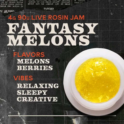 Fantasy Melons Jam Live Rosin Concentrate